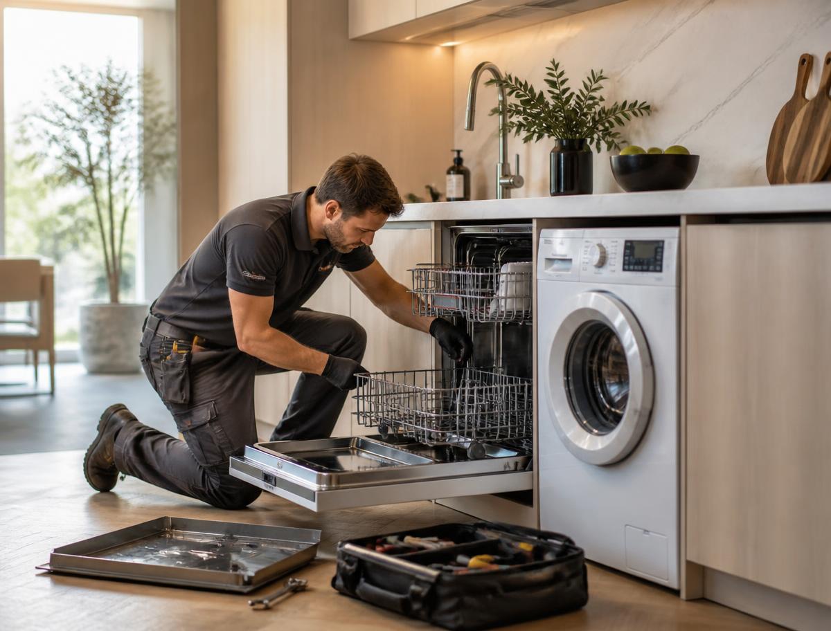 Appliance Repair professional at work